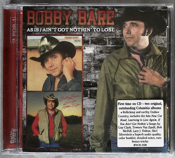 BARE, BOBBY - AS IS / AINT GOT NOTHIN' TO LOSE + 4 - CD