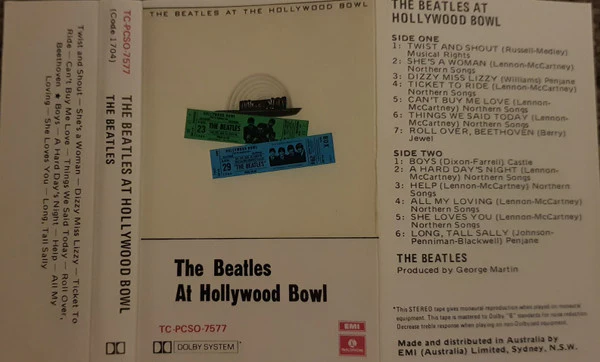 BEATLES - AT THE HOLLYWOOD BOWL (CASSETTE) - CS