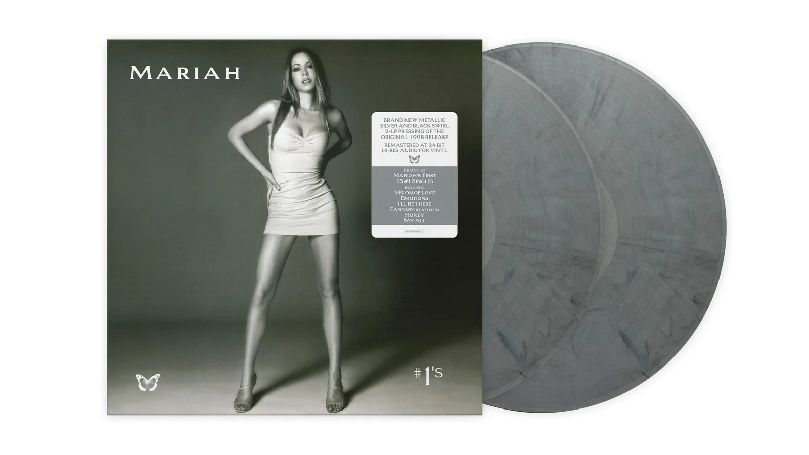CAREY, MARIAH - #1'S : 2LP SILVER/BLACK SWIRL VINYL - LP