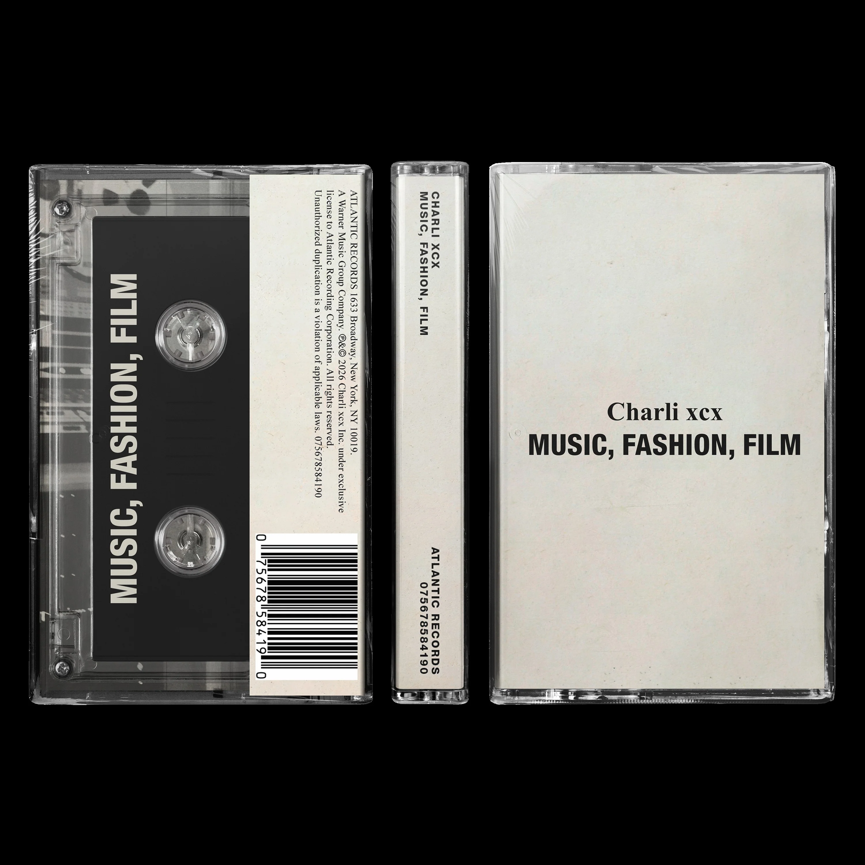 CHARLI XCX - MUSIC FASHION FILM : CASSETTE - CS