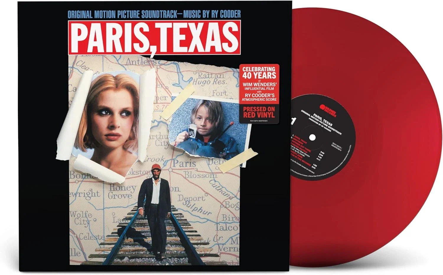 COODER, RY - PARIS TEXAS : SOUNDTRACK (RED VINYL) - LP
