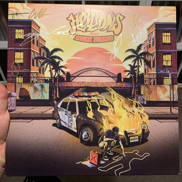HELLIONS - INDIAN SUMMER (YELLOW/BLUE HAZE VINYL) - LP