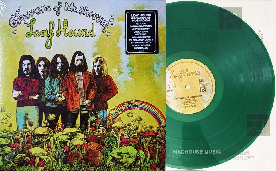 LEAF HOUND - GROWERS OF MUSHROOM : GREEN VINYL - LP
