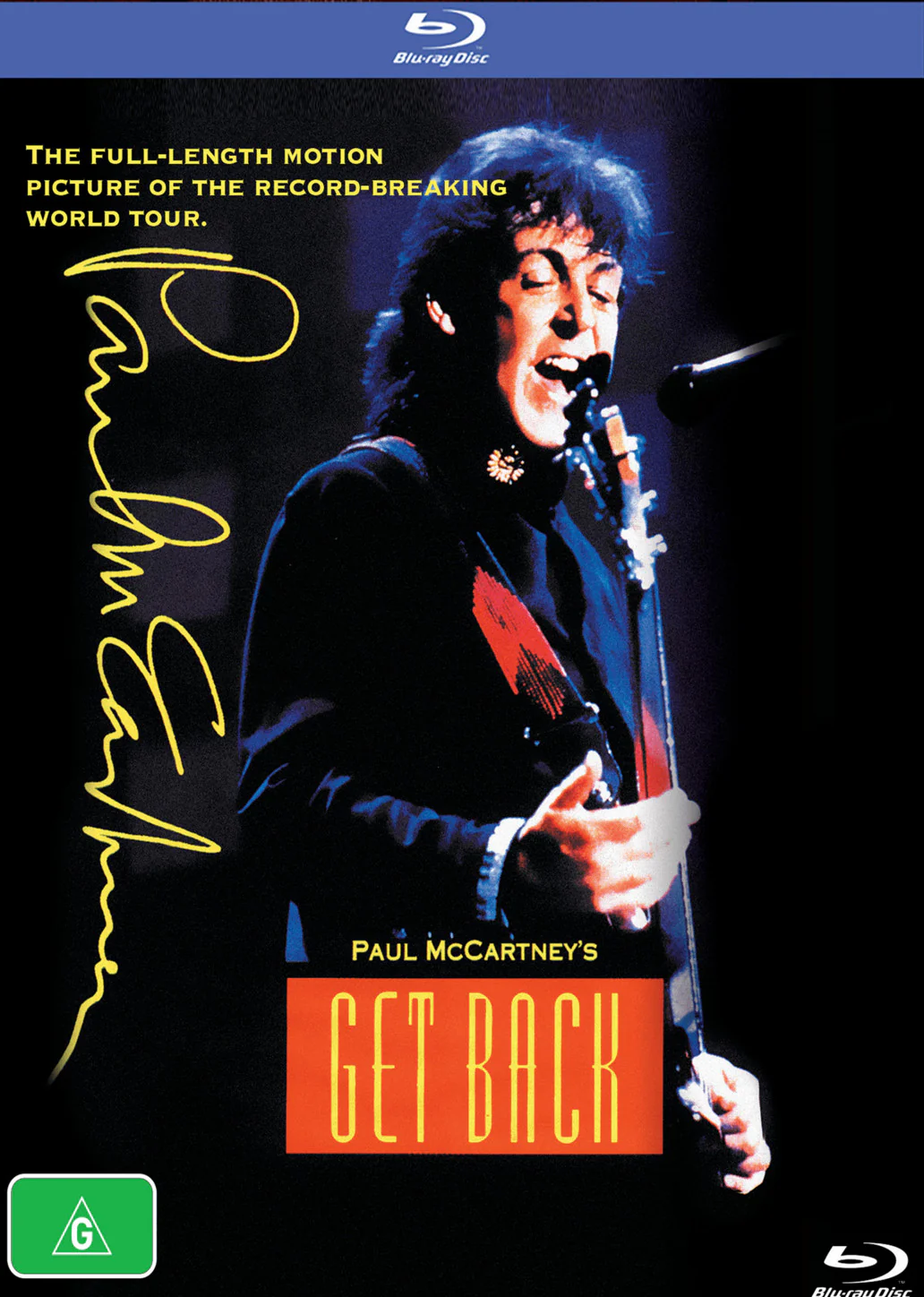 MCCARTNEY, PAUL - GET BACK : WORLD TOUR MOVIE - BR