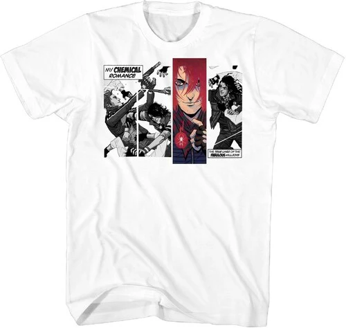 MY CHEMICAL ROMANCE - DANGER DAYS COMIC : LARGE (WHITE) - TSH