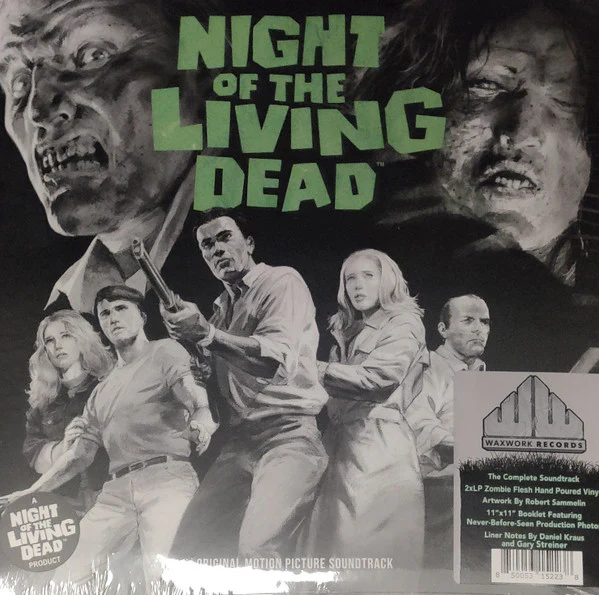 NIGHT OF THE LIVING DEAD (1968) - SOUNDTRACK : 2LP COLOURED VINYL - LP