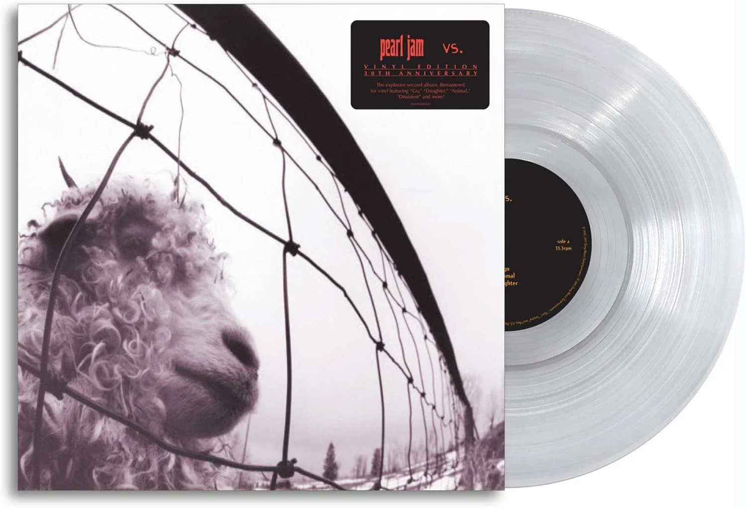 PEARL JAM - VS : CLEAR VINYL 30TH ANNIVERSARY - LP