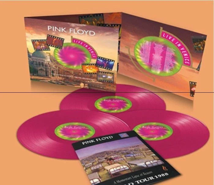 PINK FLOYD - LIVE IN VENICE 1989 : 3LP PINK VINYL - LP