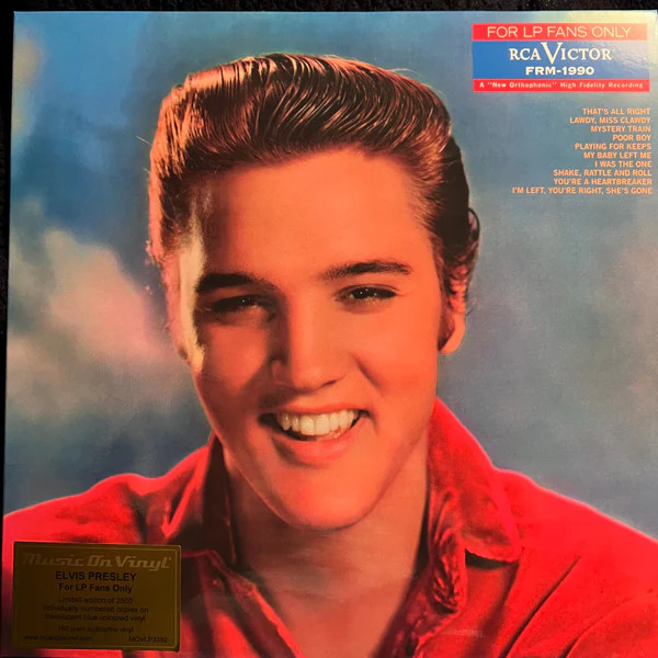 PRESLEY, ELVIS - FOR LP FANS ONLY : BLUE 180-GRAM VINYL - LP