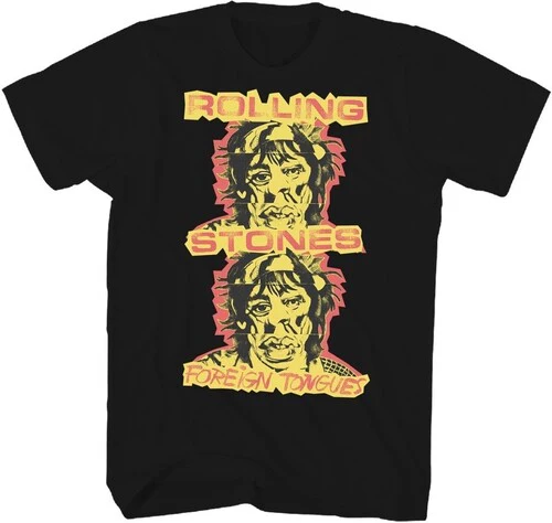ROLLING STONES - FOREIGN TONGUES : SMALL (BLACK) - TSH