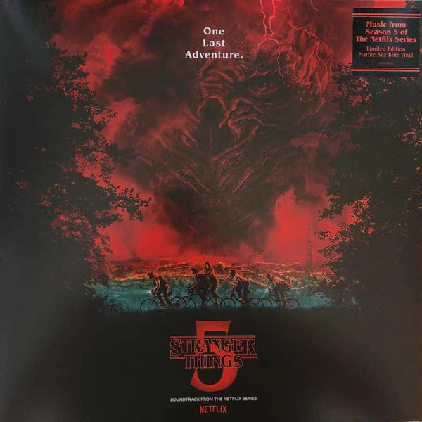 STRANGER THINGS : SEASON FIVE - SOUNDTRACK : SONGS (MARBLE SEA BLUE) - LP