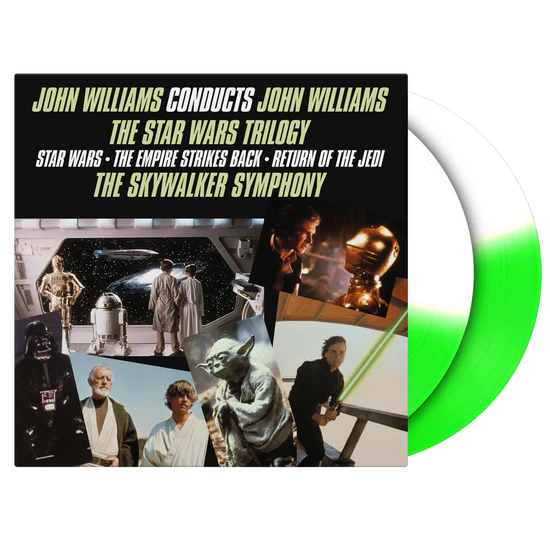 WILLIAMS, JOHN - CONDUCTS STAR WARS: 2LP GREEN/WHITE 45RP - LP